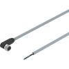 Cable, M8 4-pin Angled Socket, 4 wire, High Flex, 5 M