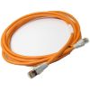 Ethernet Cable 5e, RJ45M-RJ45M, 6.8mm OD, Double Shielded STP, Indoor, 3M