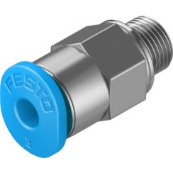 push-in fitting, Straight, Thread M5, Tubing 3mm OD
