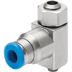 Flow Control Valve, Port Mounted, M3 Thread, 3mm OD Tubing, Recessed Adjustment Screw