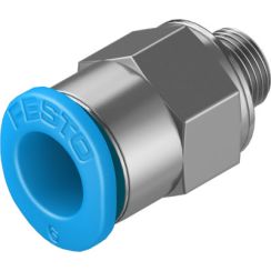 push-in fitting, Straight, Thread M5, Tubing 6mm OD