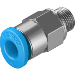push-in fitting, Straight, Thread M5, Tubing 4mm OD