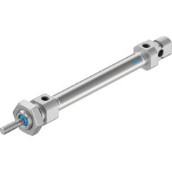 Pneumatic Cylinder, ISO 6432, Stainless Steel Body, Bore 8mm, Stroke 60mm, Bumper Cushions, Rod Thread M4, Port M5