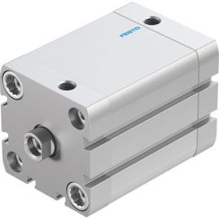 Pneumatic Cylinder, Compact Design, Bore 50mm, Stroke 50mm, Bumper Cushions, Female Rod Thread M10, Port G1/8