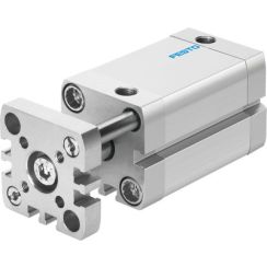Pneumatic Cylinder, Compact Design with Guide, Bore 16mm, Stroke 10mm, Bumper Cushions, Port M5
