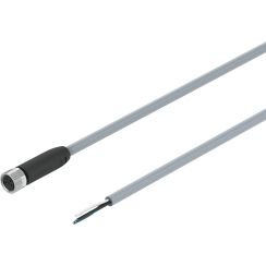 Cable, M8 4-pin Inline Socket, 4 wire, High Flex, 5 M